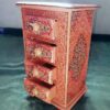 Hand Painted Accessory Box with 4 drawers