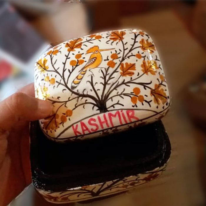 Paper Mache Box 3/4 with Hand work - Image 2