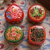 Paper Mache Ring Box 2 Inch ( Set of 4)