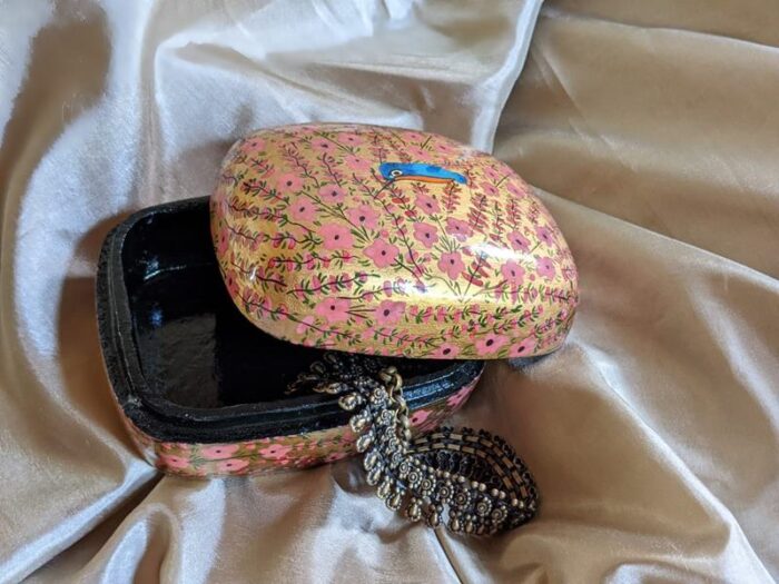 Paper Mache Box 3/4 with Hand work - Image 4