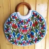 White Handmade Round Ring Bag