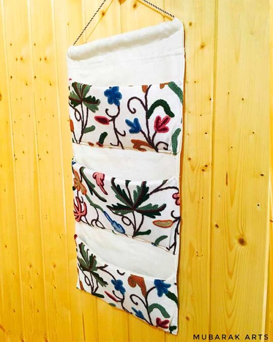 Beautiful Handwork Crewel Door/Wall Organiser