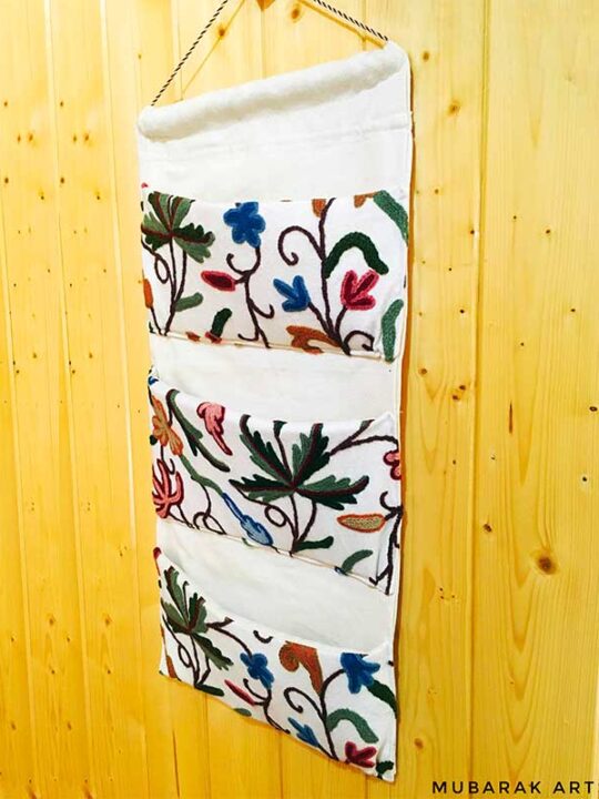 Beautiful Handwork Crewel Door/Wall Organiser