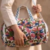 Kashmiri Crewel Embroidery Travel Bag | Medium 16*14