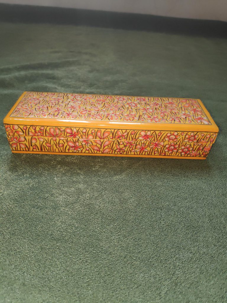 Paper Mache Pencil Box or Pen Box - Image 2