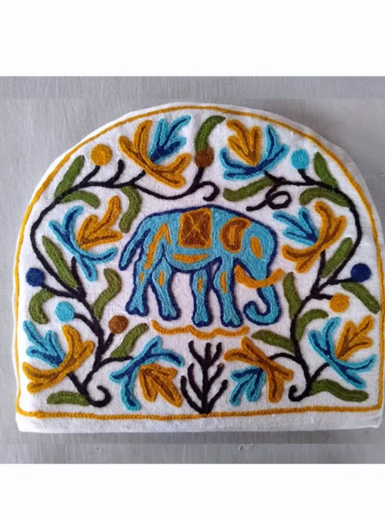 Light Blue Elephant Design Handmade Tea Cozy