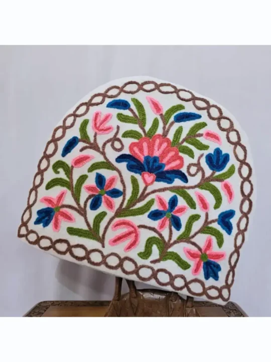 Blue Pink Flower Design Handmade Tea Cozy