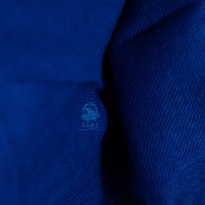 Royal Blue Pure Pashmina Stole - Image 2