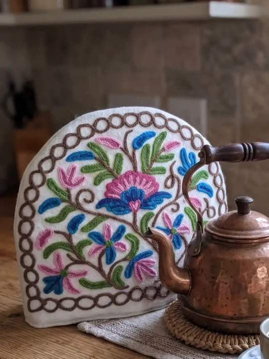 Handmade Kashmiri Crewel Tea Cozy
