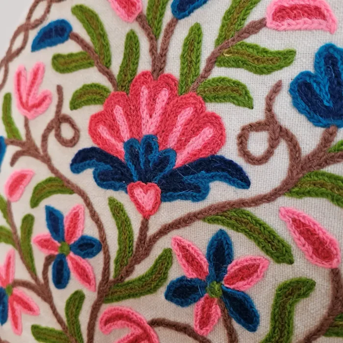 Blue Pink Flower Design Handmade Tea Cozy - Image 5