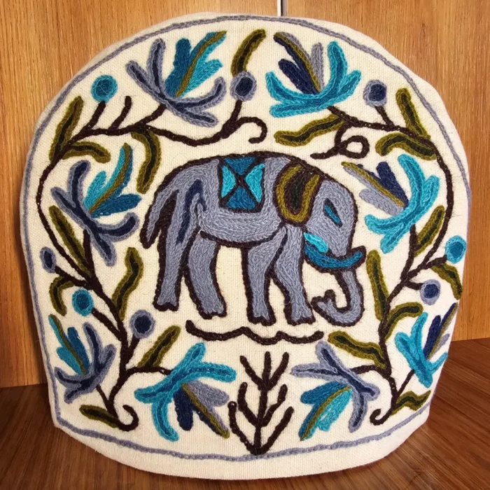 Purple Elephant Design Handmade Tea Cozy