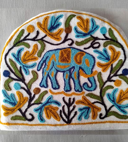Light Blue Elephant Design Handmade Tea Cozy