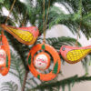 Paper Mache Orange Christmas Decorations