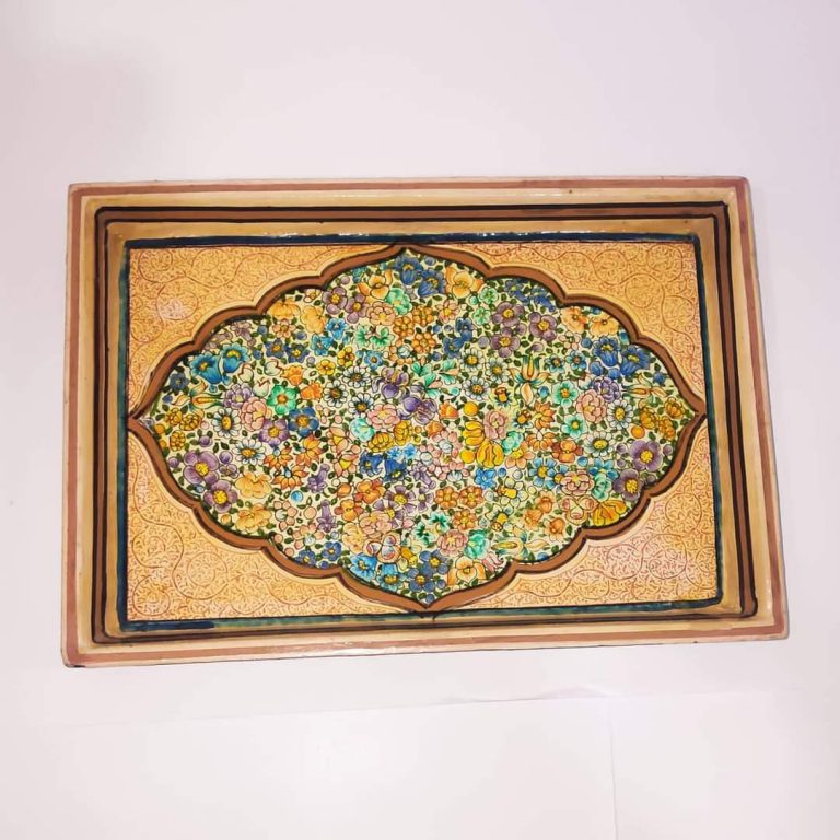 Kashmiri Art Papier Mache Tray