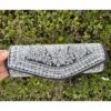 Black Clutch With Silver Tilla