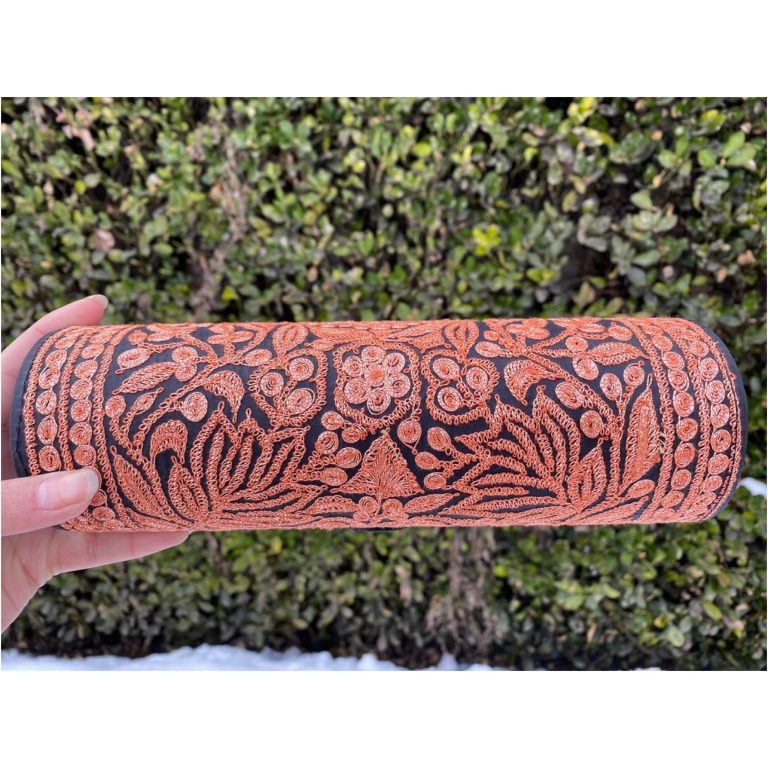 Black Clutch With Copper Tilla - Image 2