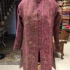 Mauve Pure Woolen Jacket in Aari Work