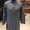 Grey Pure Woolen Jacket in Aari Work