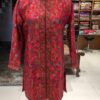 Pink Pure Woolen Winter Jacket in Kaani Design