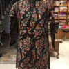 Black Pure Woolen Winter Jacket in Kaani Design