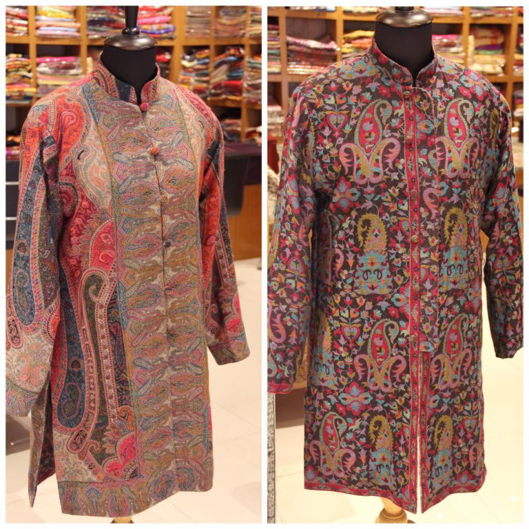 Woolen Reversible Jacket in Kani Design