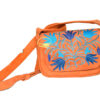 Suede Handbag with embroidery