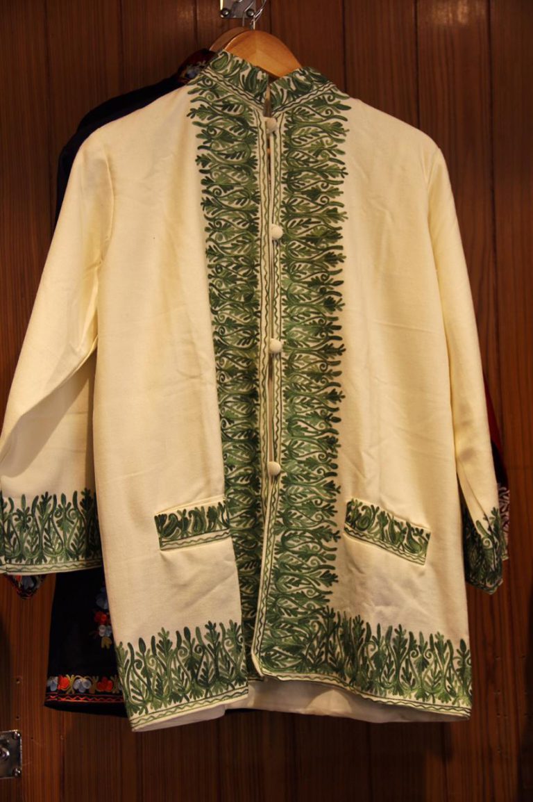 Beige Winter Woolen Short Jacket