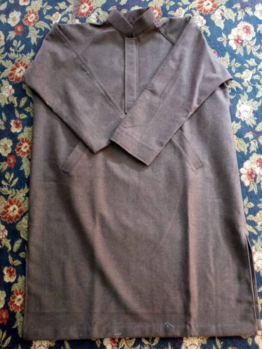 Brownish Mens Tweed Wool Ragnal Pheran