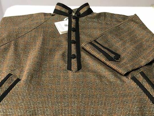 Men Brown Checkered Pheran