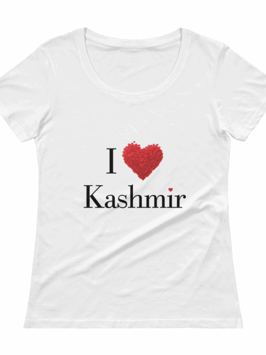 I Love Kashmir Women Tshirt