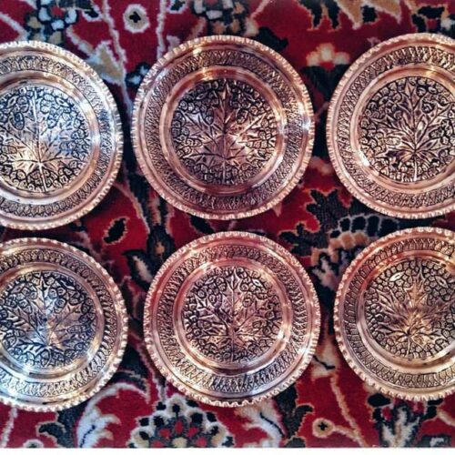 6 Handmade Copper Plates