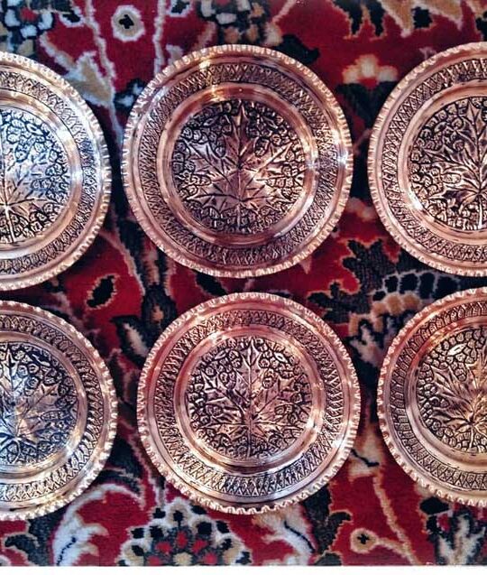 6 Handmade Copper Plates