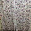 Blue Pink Chinar Leaf Crewel Curtain
