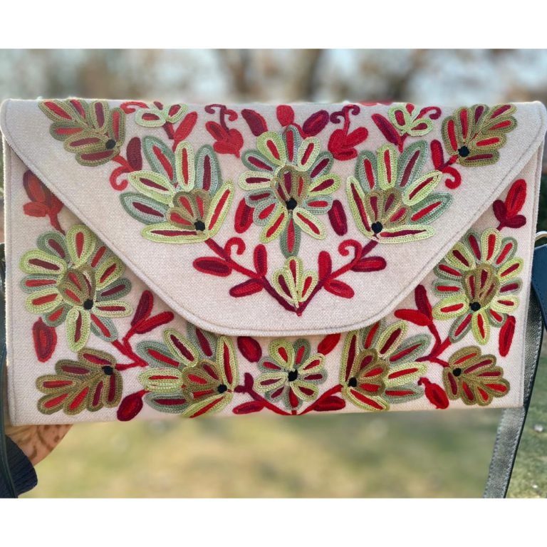 Velvet Sling With Crewel Embroidery - Image 3