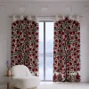 Redish Chinar Tree Crewel Curtain