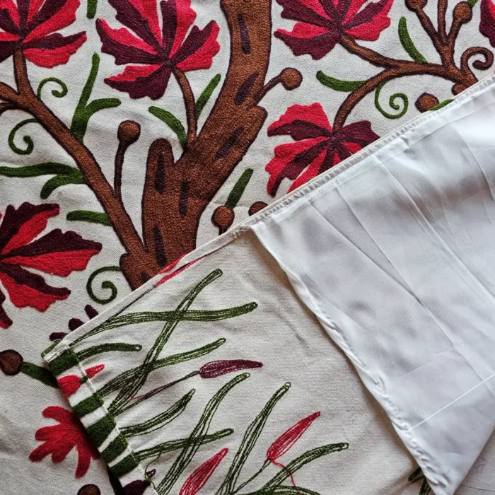 Redish Chinar leaf Crewel Curtain - Image 7