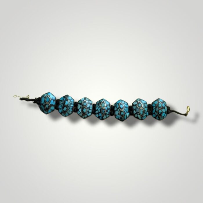 Handcrafted Badam Turquoise Bracelet