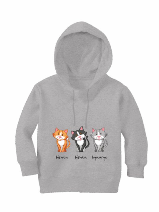 Bisht Bisht Kids Grey Hoodie