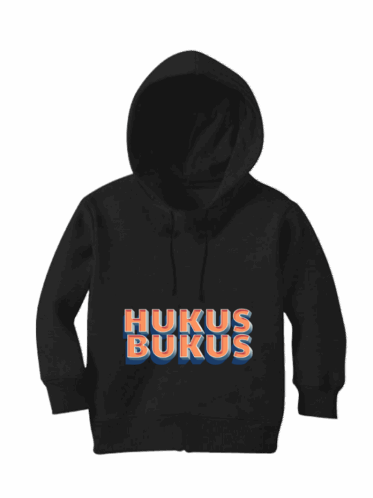 Hukus Bukus Kids Black Hoodie