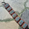 Beaded Red and Blue Handmade Bracelet | Sky and Fire Bracelet