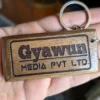 Personalised Walnut Wood Keychain | Customized Kashmiri Gift