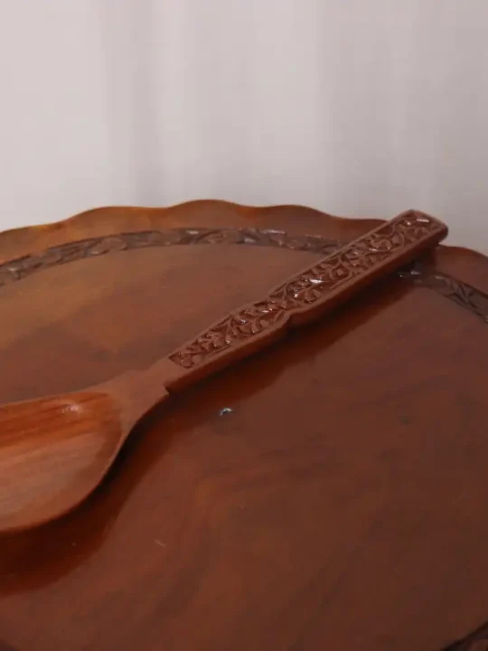 Hand Carved Walnut Wood Spoon