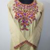 Linen Kurta in Hand Ari Embroidery
