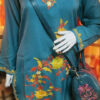 Aegean Blue Pure Cotton Kurta With Aari Work