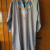 Light Grey Pure Cotton Kurta With Aari Work