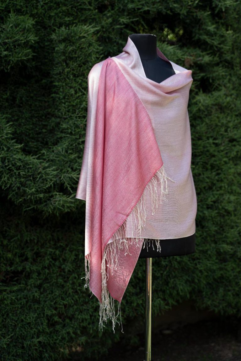 Silk and Fine Wool Reversible Stoles - Image 4