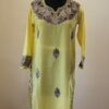 Yello Badami Summer Cool Aari Work Kurta