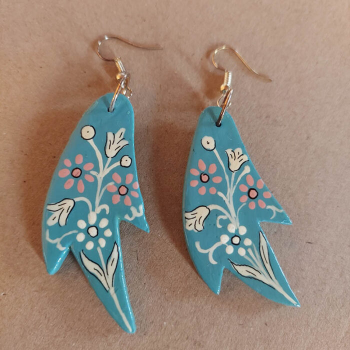 Dal Lake Paper Mache Earrings