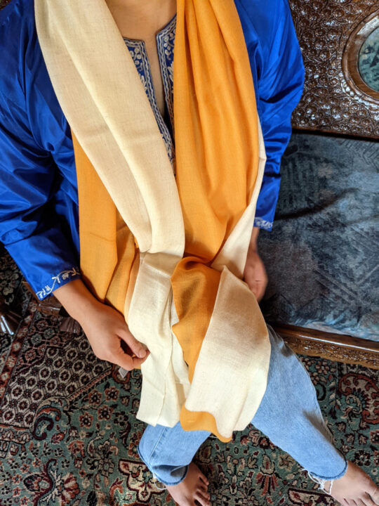 Sunset Ombre Plain Pashmina Stole