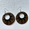 Black Golden Paper Mache Earrings